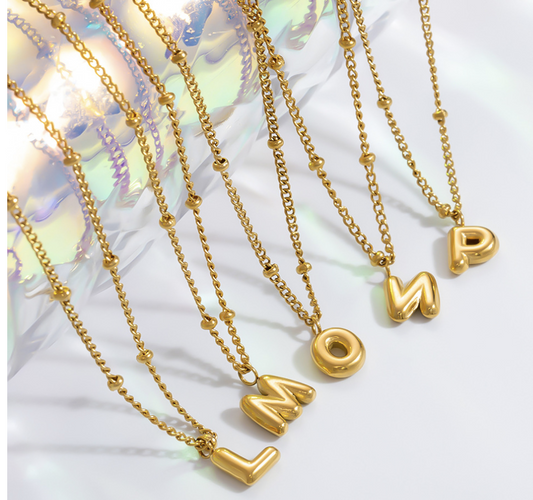 "Initial Spark Necklace"