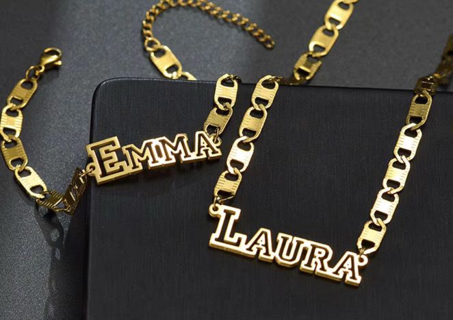 Bold Link Custom Name Necklace