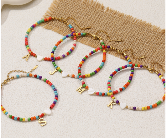 Personalized Colorful Beaded Bracelets